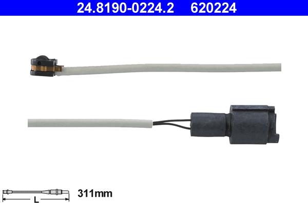 ATE 24.8190-0224.2 - Indikators, Bremžu uzliku nodilums autodraugiem.lv