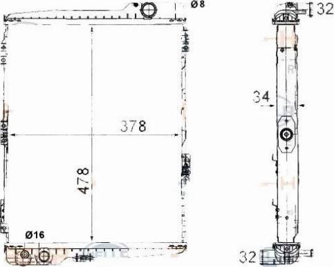 AUDI 855121251D - Radiators, Motora dzesēšanas sistēma autodraugiem.lv