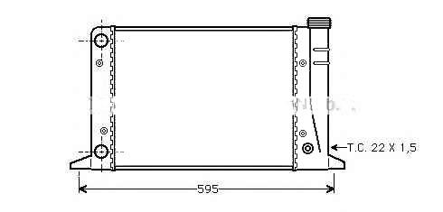 AUDI 811121253 - Radiators, Motora dzesēšanas sistēma autodraugiem.lv