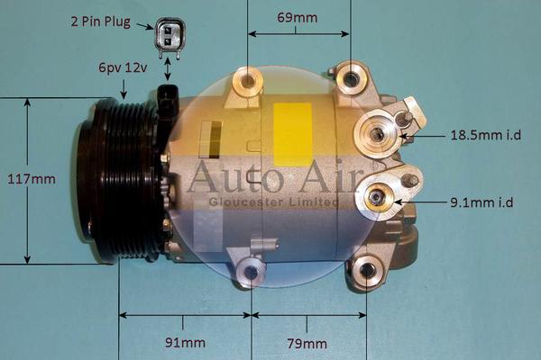 Auto Air Gloucester 14-1060 - Kompresors, Gaisa kond. sistēma autodraugiem.lv