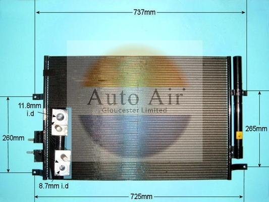 Auto Air Gloucester 16-9640 - Kondensators, Gaisa kond. sistēma autodraugiem.lv