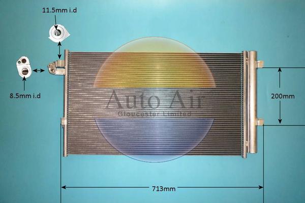 Auto Air Gloucester 160061 - Kondensators, Gaisa kond. sistēma autodraugiem.lv