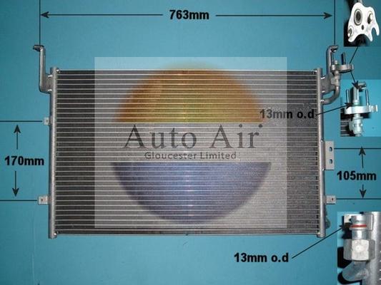 Auto Air Gloucester 16-1150 - Kondensators, Gaisa kond. sistēma autodraugiem.lv