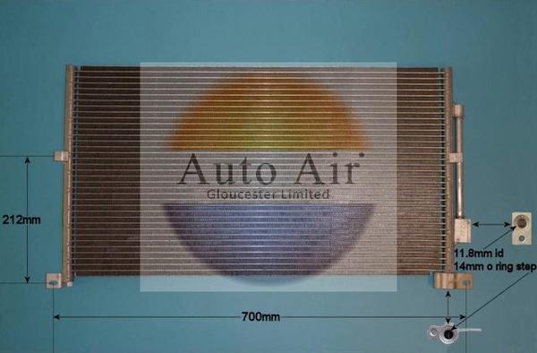 Auto Air Gloucester 16-1131 - Kondensators, Gaisa kond. sistēma autodraugiem.lv