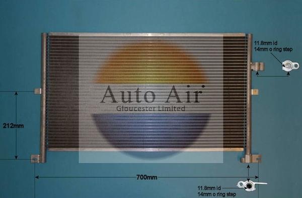 Auto Air Gloucester 16-1132 - Kondensators, Gaisa kond. sistēma autodraugiem.lv