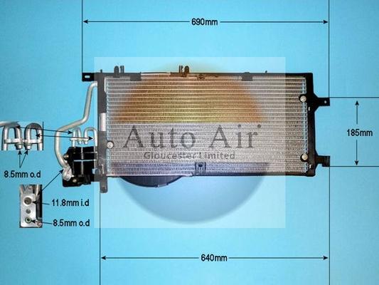 Auto Air Gloucester 16-1244 - Kondensators, Gaisa kond. sistēma autodraugiem.lv