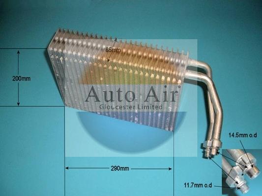 Auto Air Gloucester 21-0018 - Iztvaikotājs, Gaisa kondicionēšanas sistēma autodraugiem.lv