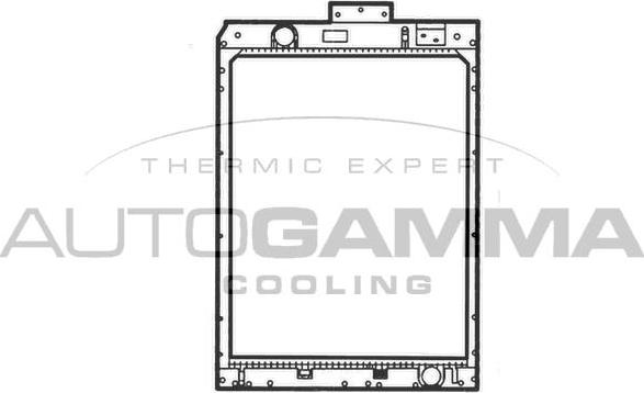 Autogamma 404950 - Radiators, Motora dzesēšanas sistēma autodraugiem.lv