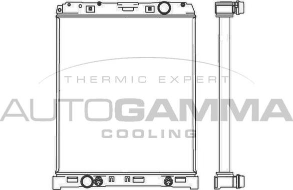 Autogamma 404966 - Radiators, Motora dzesēšanas sistēma autodraugiem.lv