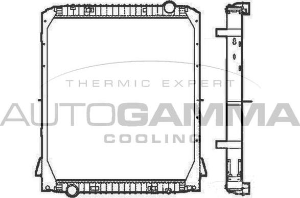 Autogamma 404960 - Radiators, Motora dzesēšanas sistēma autodraugiem.lv