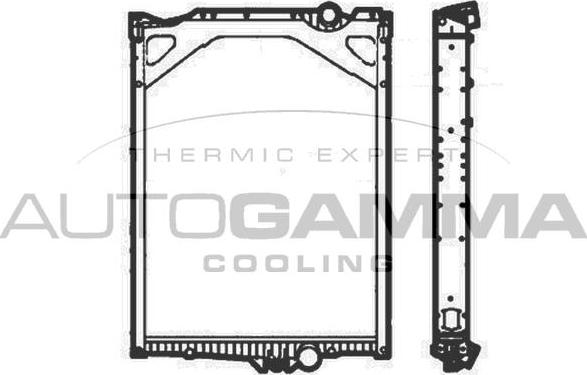 Autogamma 404986 - Radiators, Motora dzesēšanas sistēma autodraugiem.lv