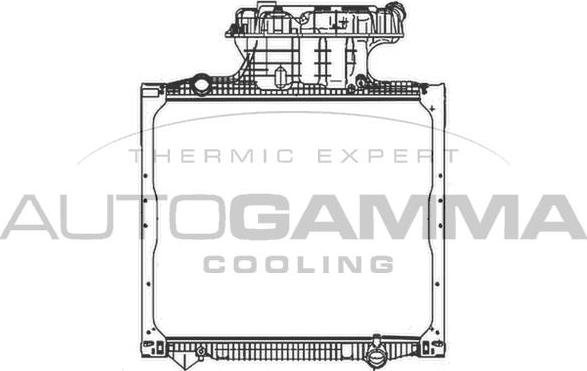 Autogamma 404938 - Radiators, Motora dzesēšanas sistēma autodraugiem.lv
