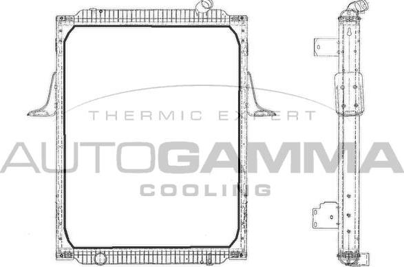 Autogamma 404546 - Radiators, Motora dzesēšanas sistēma autodraugiem.lv