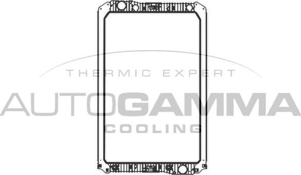 Autogamma 404554 - Radiators, Motora dzesēšanas sistēma autodraugiem.lv