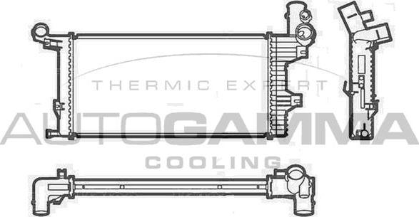 Autogamma 404572 - Radiators, Motora dzesēšanas sistēma autodraugiem.lv