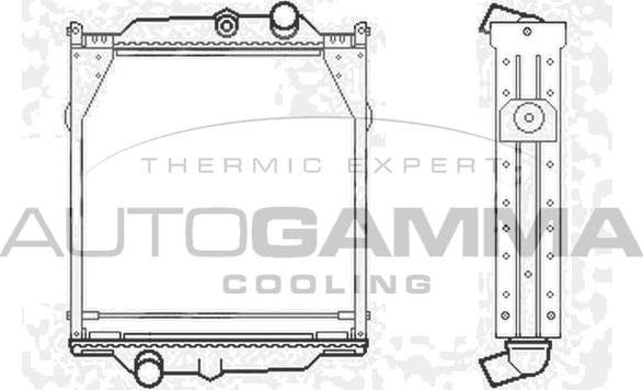 Autogamma 404698 - Radiators, Motora dzesēšanas sistēma autodraugiem.lv