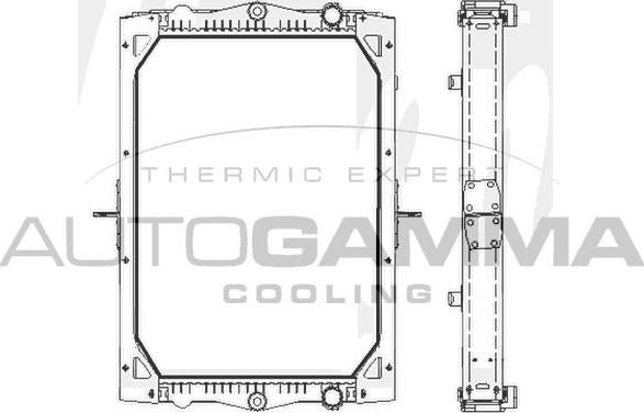 Autogamma 404646 - Radiators, Motora dzesēšanas sistēma autodraugiem.lv