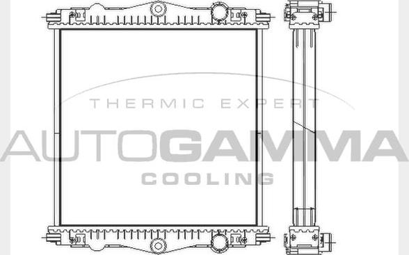 Autogamma 404642 - Radiators, Motora dzesēšanas sistēma autodraugiem.lv