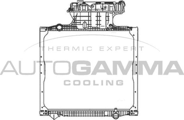 Autogamma 404676 - Radiators, Motora dzesēšanas sistēma autodraugiem.lv