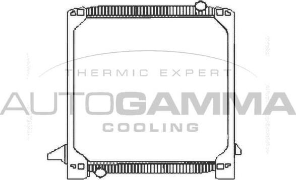 Autogamma 404064 - Radiators, Motora dzesēšanas sistēma autodraugiem.lv