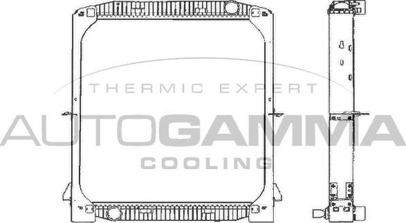 Autogamma 404066 - Radiators, Motora dzesēšanas sistēma autodraugiem.lv