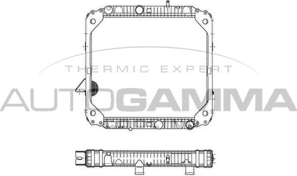 Autogamma 404036 - Radiators, Motora dzesēšanas sistēma autodraugiem.lv