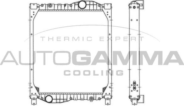 Autogamma 404114 - Radiators, Motora dzesēšanas sistēma autodraugiem.lv