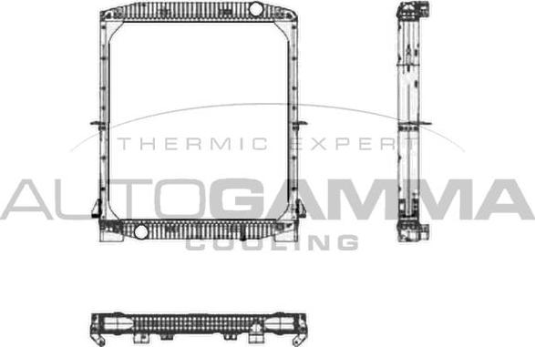 Autogamma 404110 - Radiators, Motora dzesēšanas sistēma autodraugiem.lv