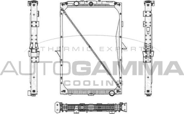 Autogamma 404892 - Radiators, Motora dzesēšanas sistēma autodraugiem.lv