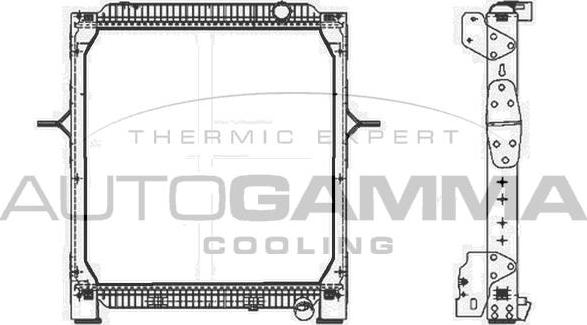 Autogamma 404886 - Radiators, Motora dzesēšanas sistēma autodraugiem.lv