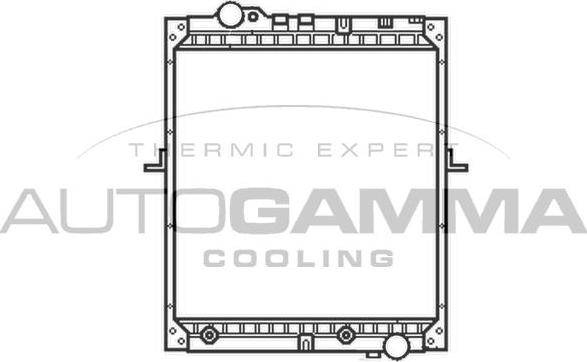 Autogamma 404348 - Radiators, Motora dzesēšanas sistēma autodraugiem.lv