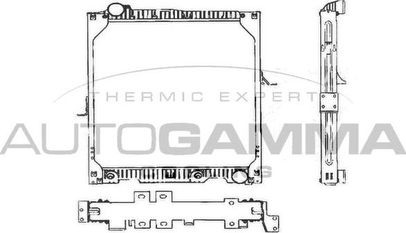 Autogamma 404352 - Radiators, Motora dzesēšanas sistēma autodraugiem.lv