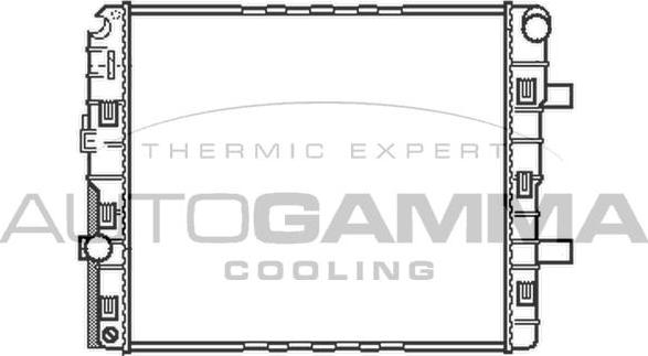 Autogamma 404336 - Radiators, Motora dzesēšanas sistēma autodraugiem.lv