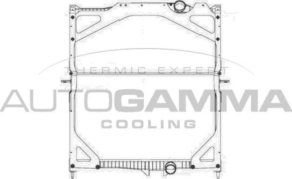 Autogamma 404708 - Radiators, Motora dzesēšanas sistēma autodraugiem.lv