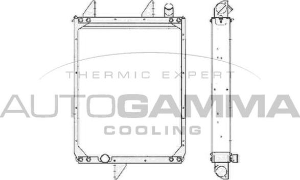 Autogamma 404780 - Radiators, Motora dzesēšanas sistēma autodraugiem.lv