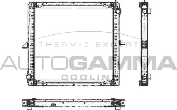 Autogamma 404726 - Radiators, Motora dzesēšanas sistēma autodraugiem.lv