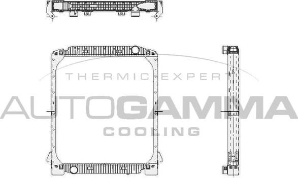 Autogamma 404778 - Radiators, Motora dzesēšanas sistēma autodraugiem.lv