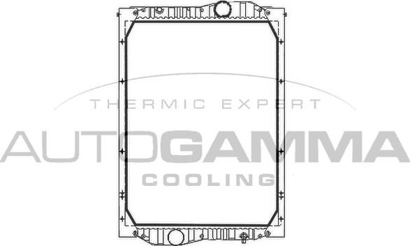 Autogamma 405072 - Radiators, Motora dzesēšanas sistēma autodraugiem.lv