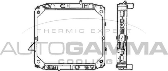 Autogamma 400498 - Radiators, Motora dzesēšanas sistēma autodraugiem.lv