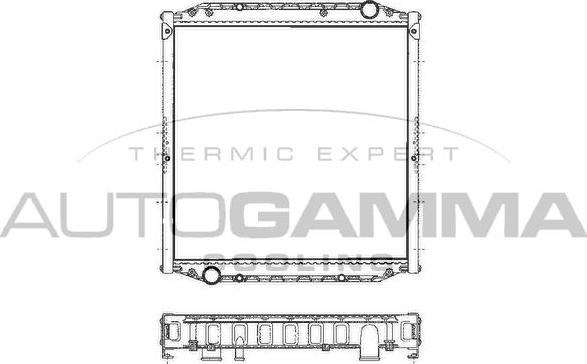 Autogamma 400654 - Radiators, Motora dzesēšanas sistēma autodraugiem.lv