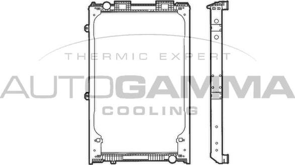 Autogamma 400656 - Radiators, Motora dzesēšanas sistēma autodraugiem.lv