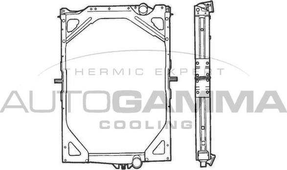 Autogamma 400666 - Radiators, Motora dzesēšanas sistēma autodraugiem.lv