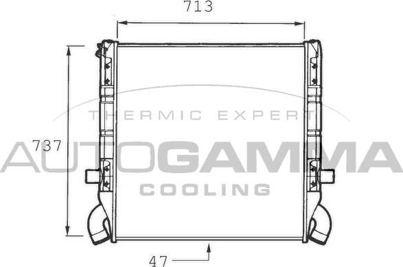 Autogamma 400054 - Radiators, Motora dzesēšanas sistēma autodraugiem.lv