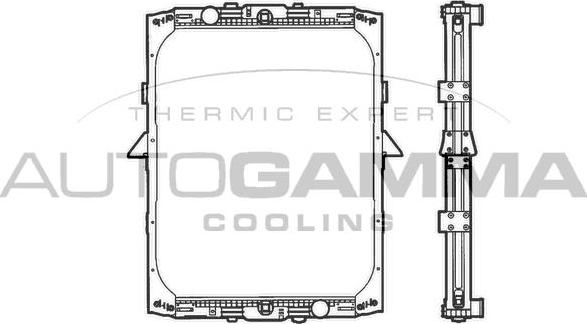 Autogamma 400062 - Radiators, Motora dzesēšanas sistēma autodraugiem.lv