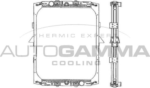 Autogamma 400086 - Radiators, Motora dzesēšanas sistēma autodraugiem.lv