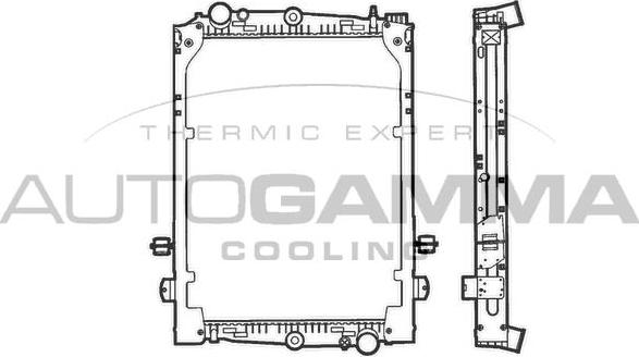 Autogamma 400080 - Radiators, Motora dzesēšanas sistēma autodraugiem.lv