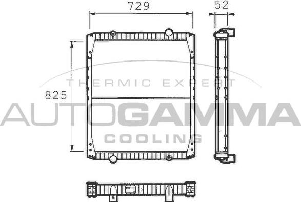 Autogamma 400360 - Radiators, Motora dzesēšanas sistēma autodraugiem.lv