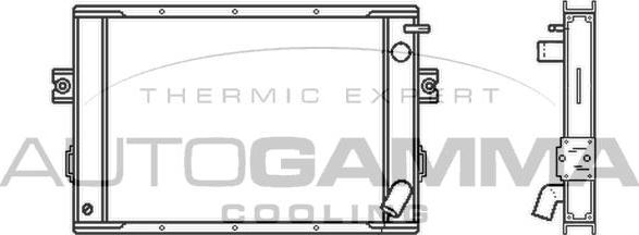 Autogamma 400764 - Radiators, Motora dzesēšanas sistēma autodraugiem.lv