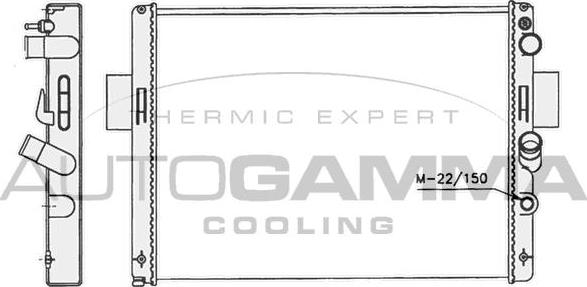 Autogamma 400768 - Radiators, Motora dzesēšanas sistēma autodraugiem.lv