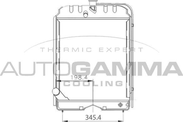 Autogamma 400772 - Radiators, Motora dzesēšanas sistēma autodraugiem.lv